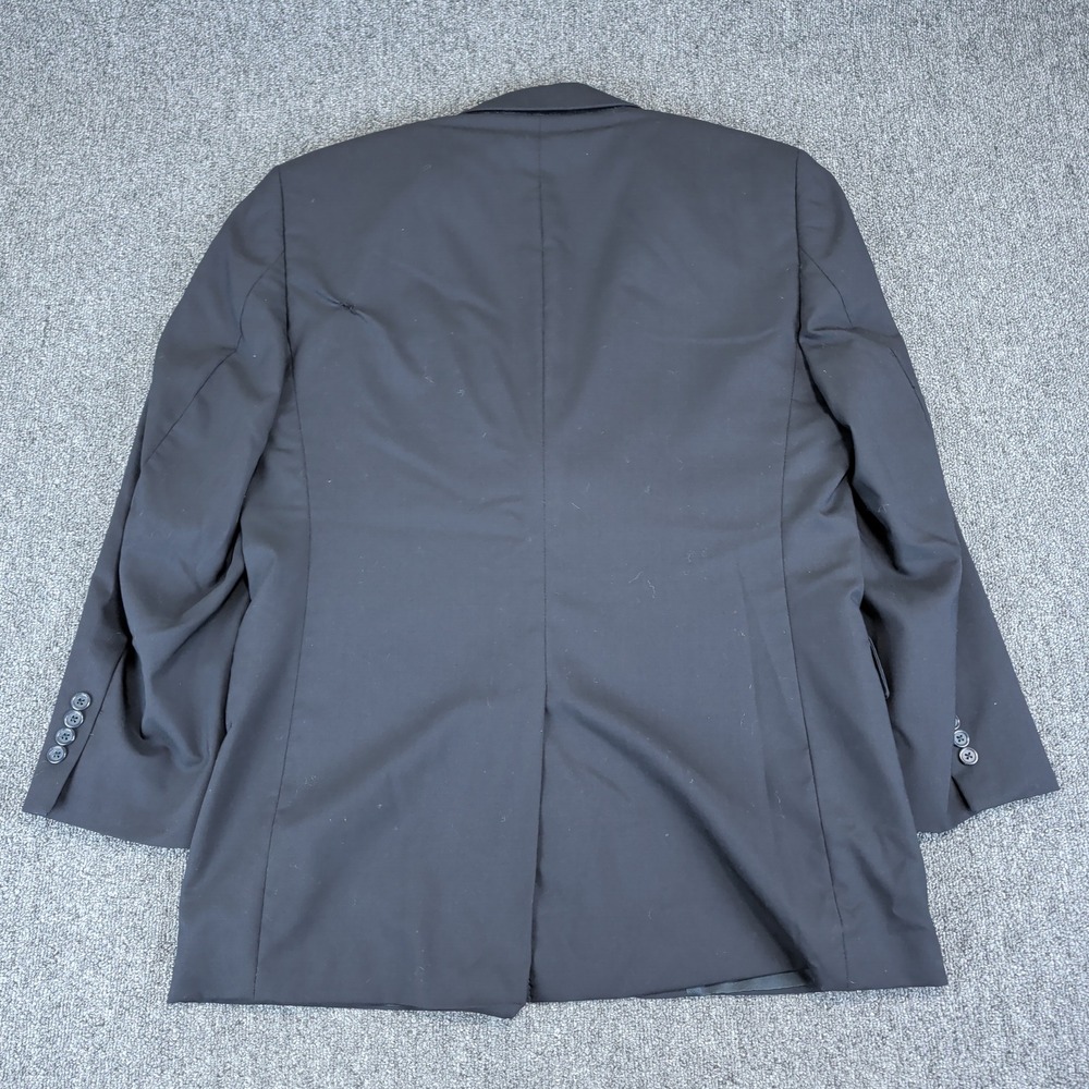 Jos A Bank Classic Professional Blazer Mens 41R Black 100% Wool Suit Jacket - Picture 7 of 13
